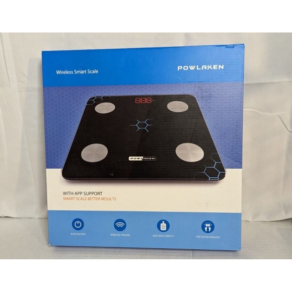 Powlaken Body Fat Smart BMI Scale Digital Bathroom Wireless Weight Scale - NEW - Picture 2 of 4